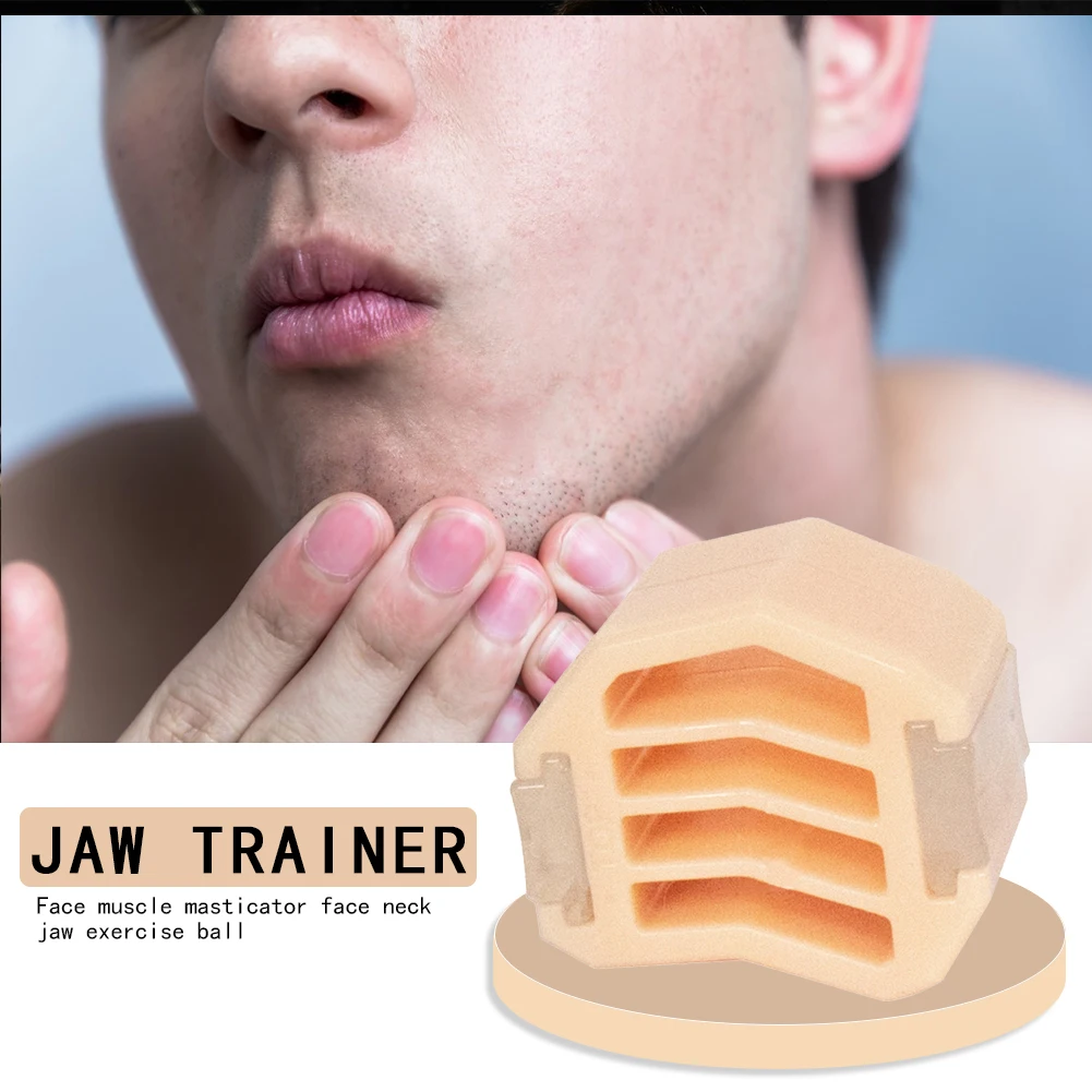 

Facial Shaping Toner Exerciser Jaw Line Neck Face Muscle Training Fitness Ball for Working-out Comfortable Decoration