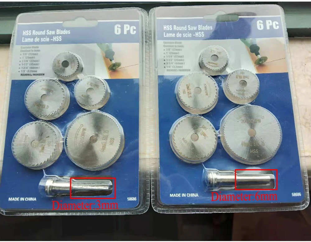 5 шт. HSS металлическая Дисковая пила Дисковые Диски отрезные Dremel сверла