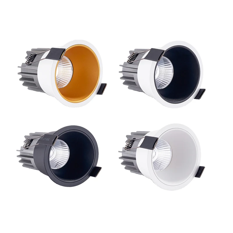 

Dimmable Cob Led Anti-Glare Recessed Downlights Light 7W 9W 12W 15W Led Ceiling Spot Ac220v Lights Living Lights For Room Hotel