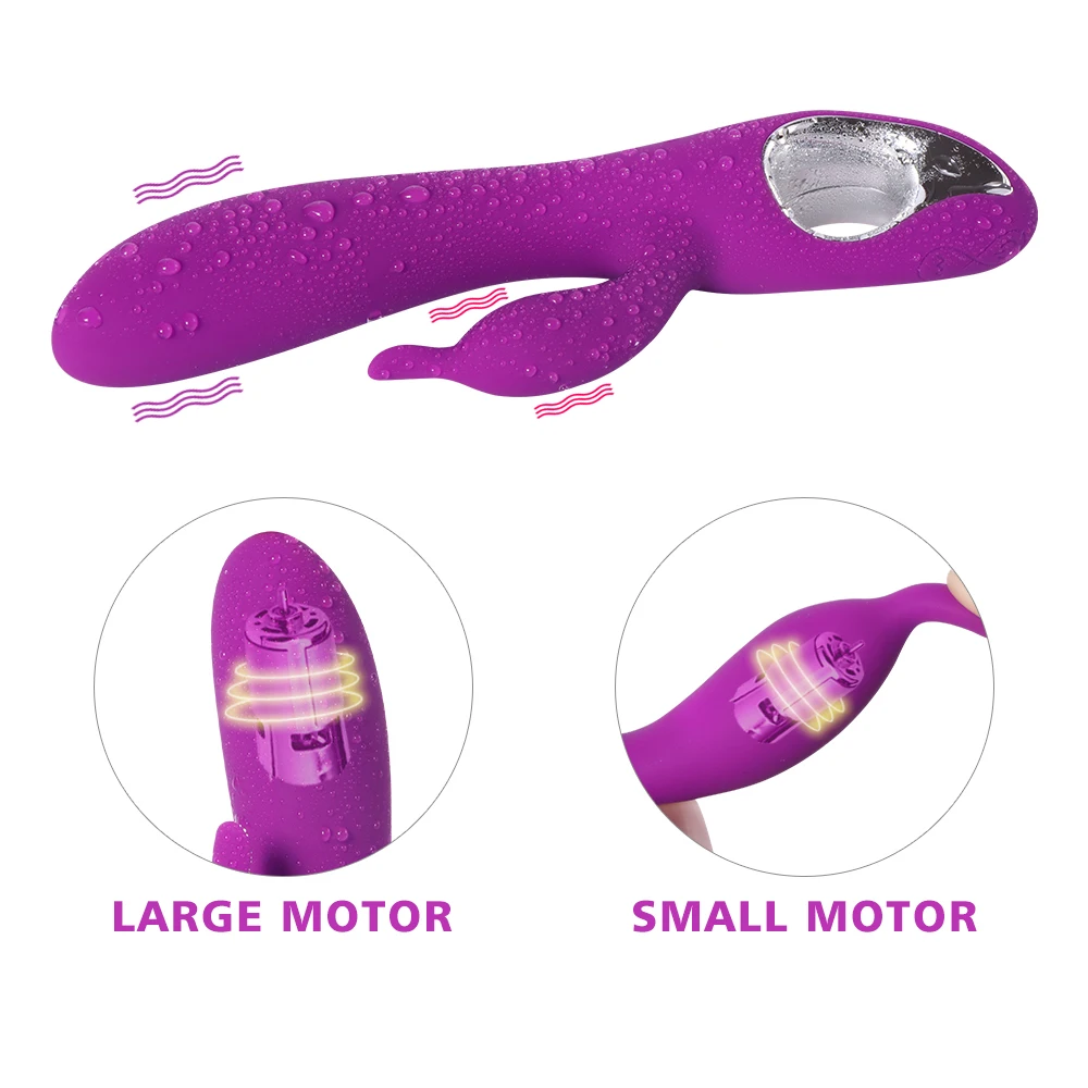 Вибратор Кролик для точки G 10 режимов Стимулятор клитора вагинальный Массажер