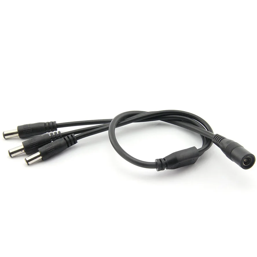 Разветвитель выходной мощности DC Power 1 мама к 2/3/4 папа кабель Y-образный адаптер