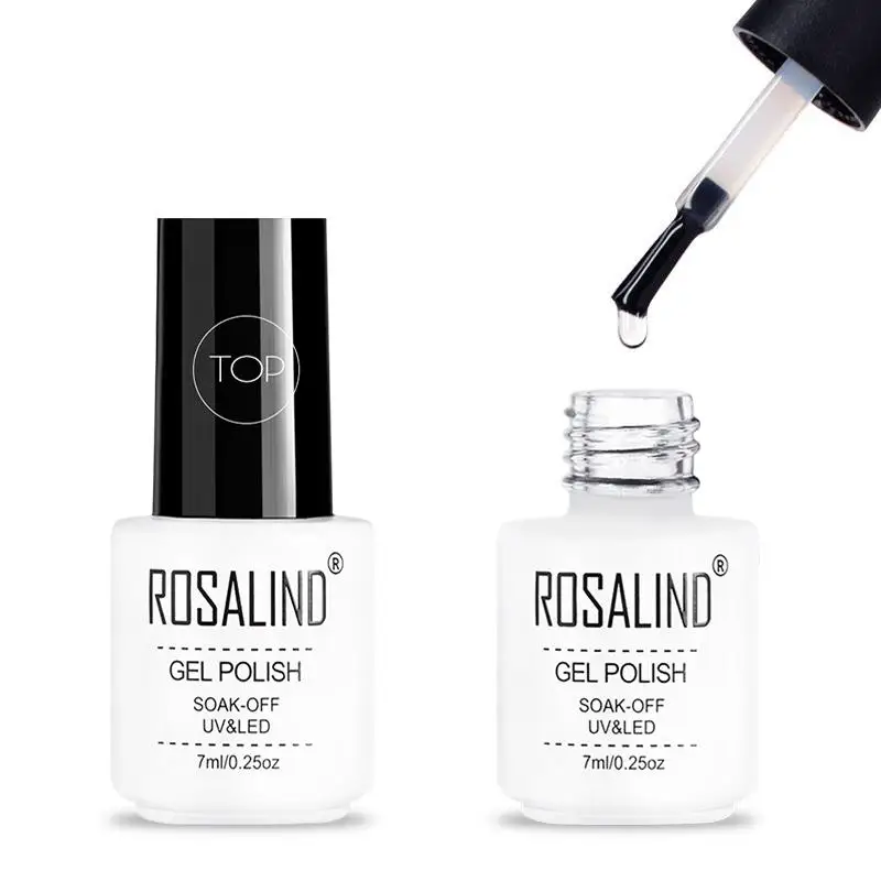 ROSALIND 7 мл длительное почти ароматное верхнее покрытие для маникюра требуется УФ