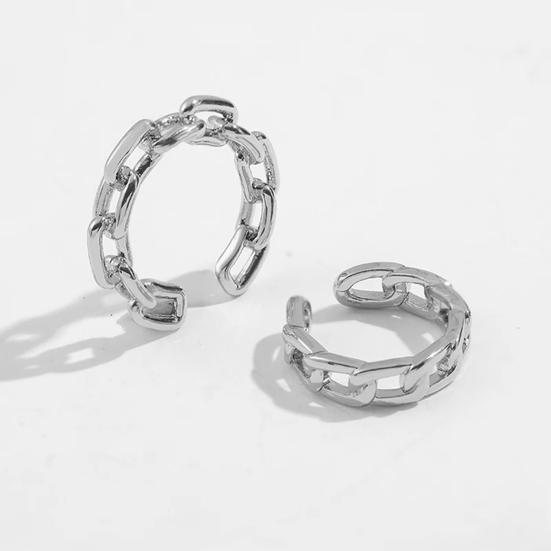 

2020 Hot Simple Gold Color Clip on Earring Fashion Punk Small Crystal Circle No Piercing Cartilage Earrings Statement Ear Cuffs