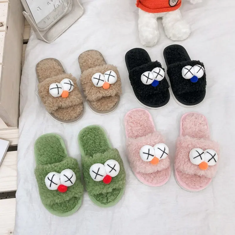 

Тапочки детские зимние из хлопка, с нескользящей подошвой