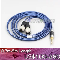ln006455 blue 99 pure silver earphone cable for mrspeakers ether 2 system c flow cx aeon noire rt alpha dog magnetic