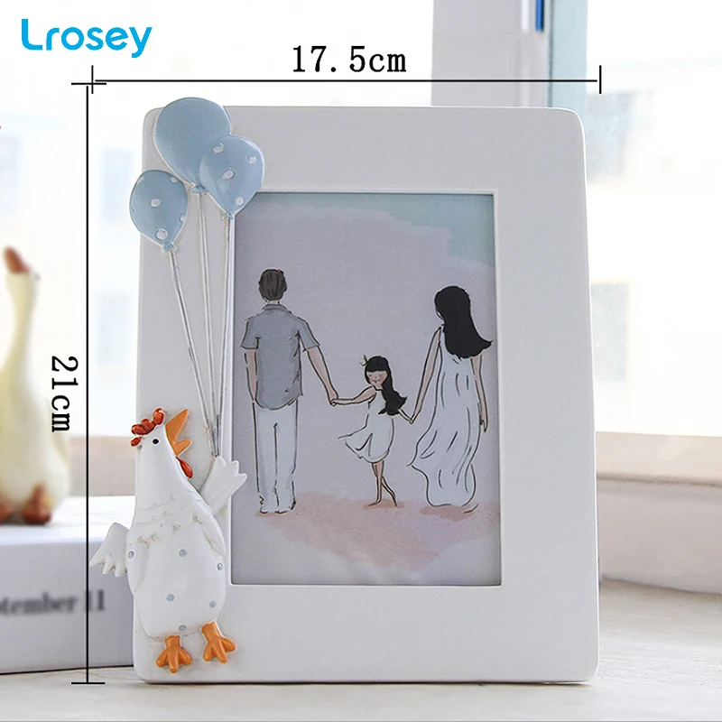 

Resin photo frame creative cartoon chicken balloon kids room decoration picture frame Home decoration accessories porta retrato