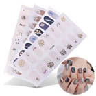 1 лист Новая модная наклейка для ногтей индивидуальный дизайн наклейка из фольги для ногтей блестящая самоклеющаяся декоративная наклейка для ногтей наклейки для ногтей