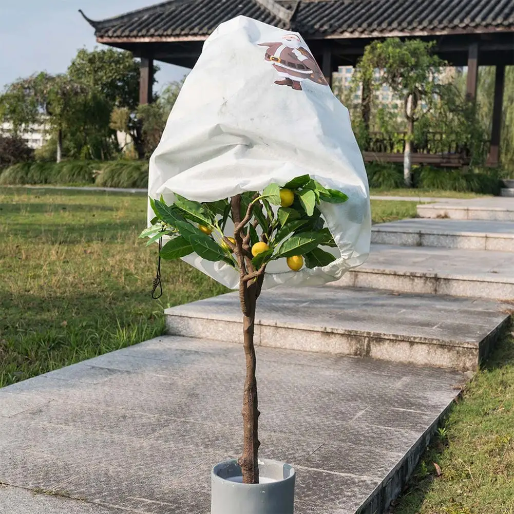 

Plant Frost Protection Cover Non-Woven Fruit Tree Frost Protection Bag Winter Warm And Cold Cover Outdoor Plant Covers Winter Fr