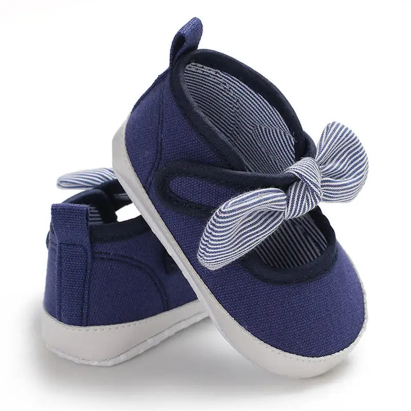 Обувь для младенцев обувь девочек и мальчиков в кроватку милая садовая полоску с