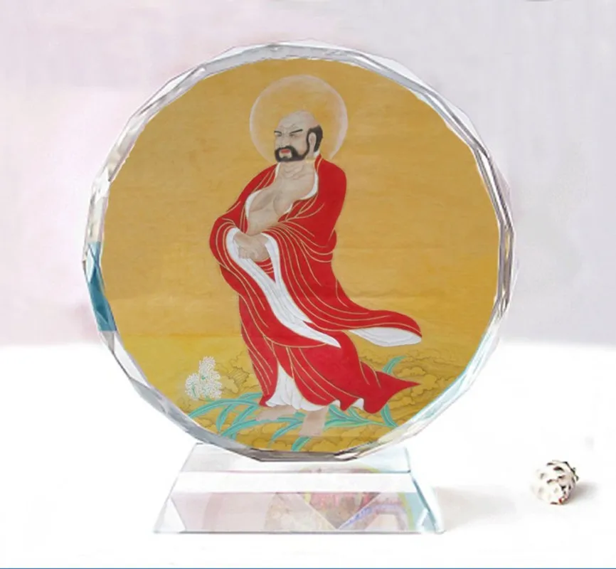 

Dharma Master пересечение реки с язычком, изысканные двухсторонние Кристальные украшения Будды, автомобиль