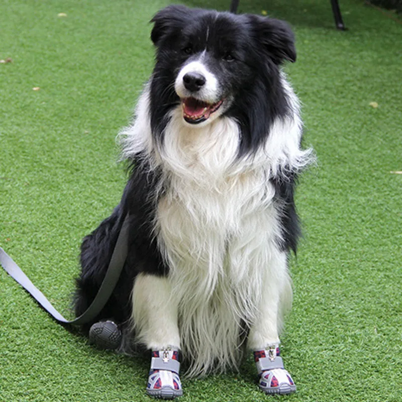 Удобная и дышащая обувь для собак Нескользящие ботинки домашних животных защита