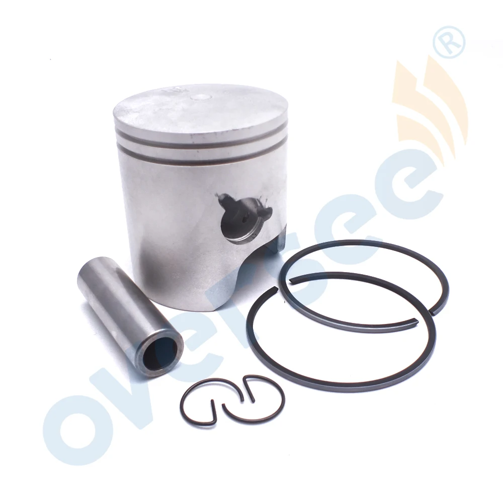 6H4-11631-09 3Cyl Piston Kit Std With Rings  Replace for Yamaha Outboard Engine 40HP 50HP 6H4-11631