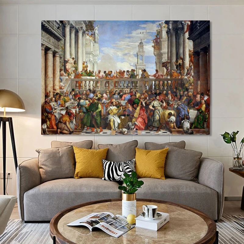 Классическая знаменитая картина супер яркий цвет печать на холсте настенное