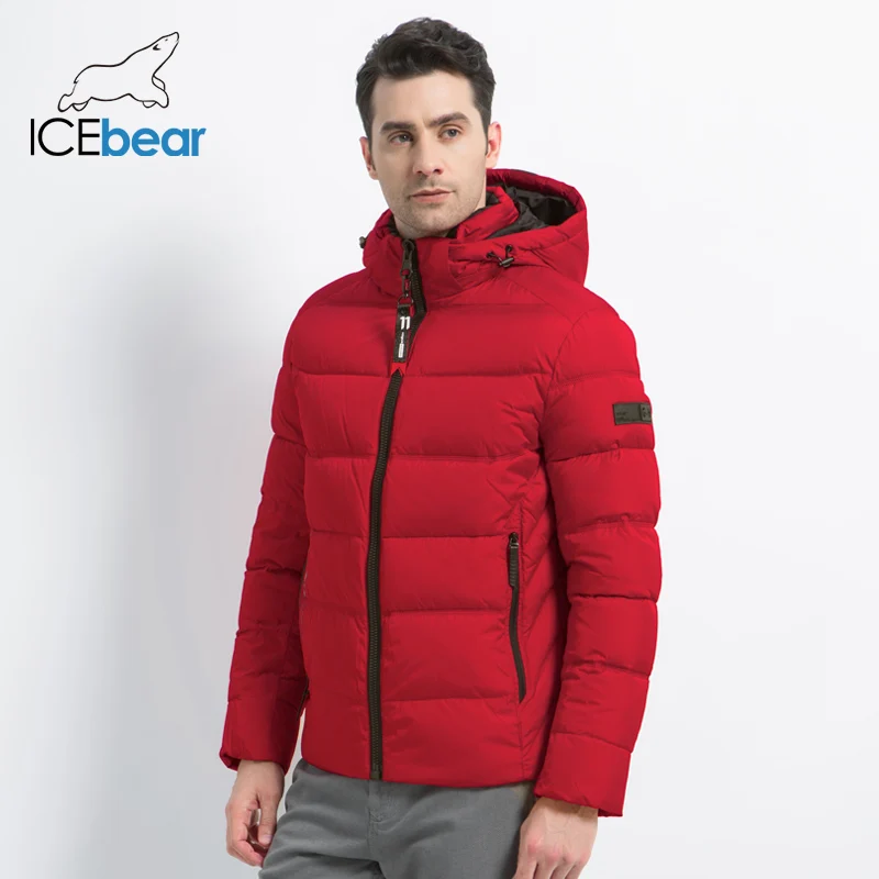 ICEbear новинка 2019 зимняя мужская куртка модное мужское пальто высокое качество