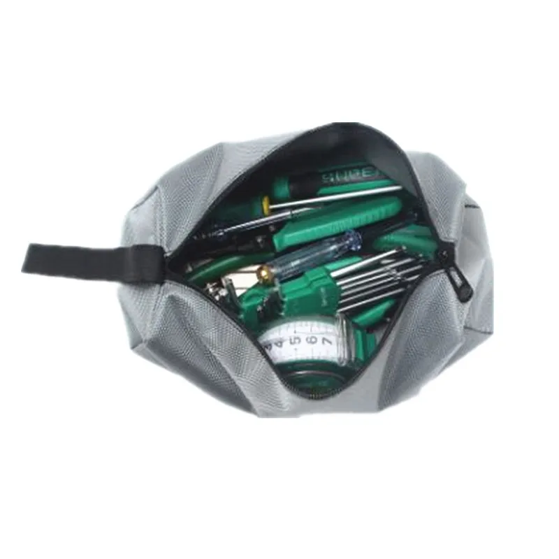 

1pcs Hand Tool Bag Small Screws Nails Drill Bit Metal Parts Tools Bag Waterproof Canvas Instrument Case Organizer