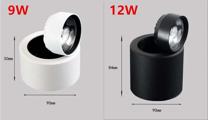 Бесплатная доставка светодиодный фонарь 9 Вт 12 регулируемый трек лампа рельсовый