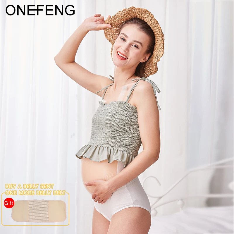ONEFENG обтягивающий силиконовый живот желе кукла искусственный для беременных 2000