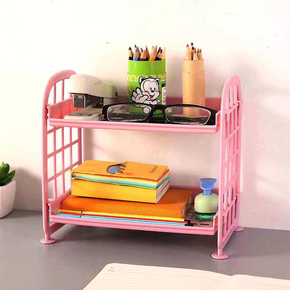 Двойной слой косметики стеллажи для хранения органайзер кухни и ванной