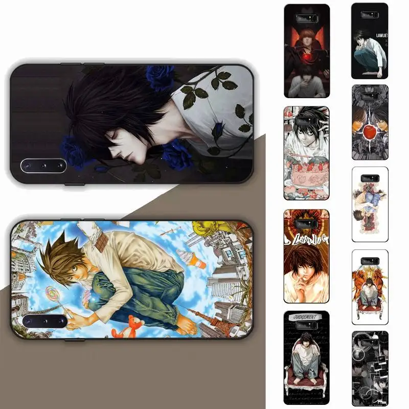 

DEATH NOTE L Lawliet Phone Case for Samsung Note 5 7 8 9 10 20 pro plus lite ultra A21 12 72