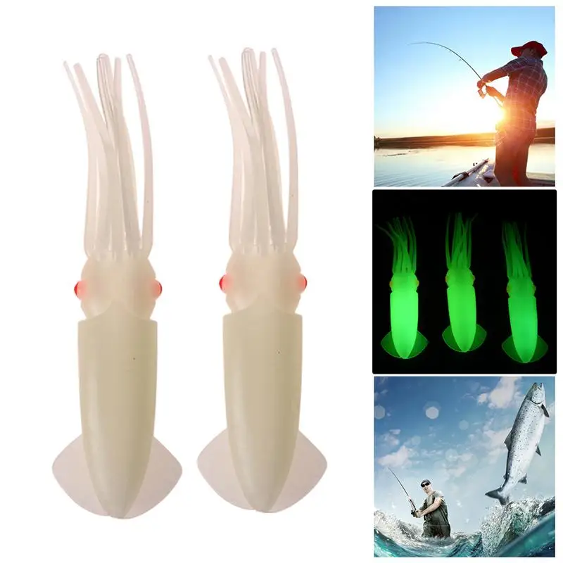 5 шт. светящаяся рыболовная приманка осьминог юбка плавающая мягкие приманки для