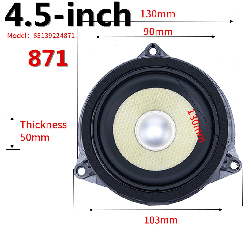 4.5Inch Midrange Speaker For BMW F20 F30 F31 F34 G30 G01 1 2 3 4 5 X1 X2 X3 X5 G05 Series Door Loudspeaker Audio Horn In The Car images - 6