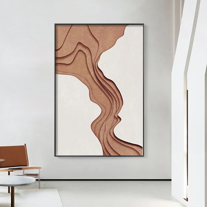 Современная роскошная живопись абстрактная река Печать на холсте и плакат