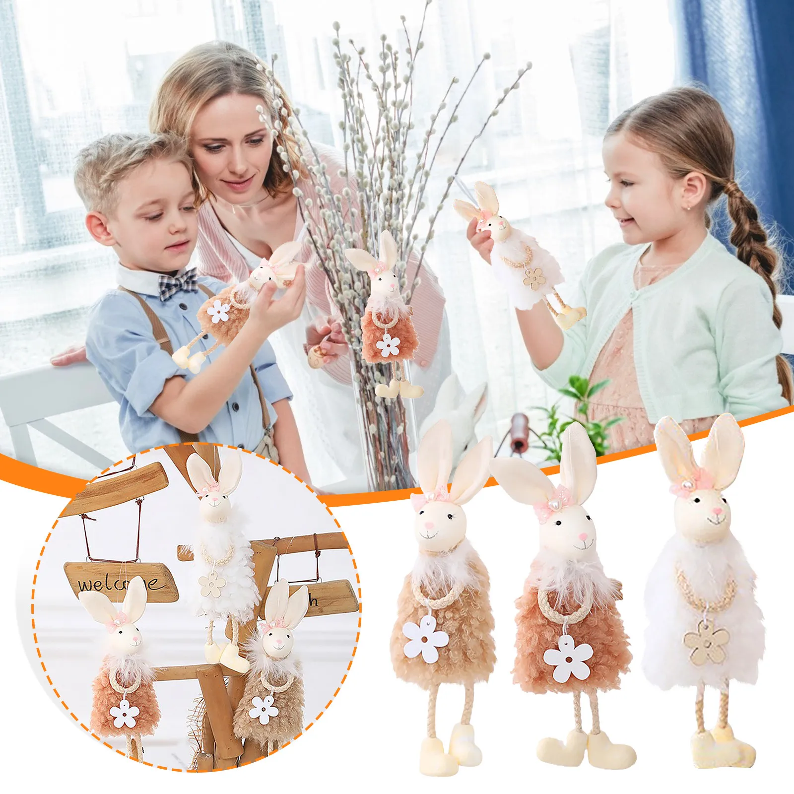 Пасхальные декоративные подвески из пены праздничные украшения для дома и