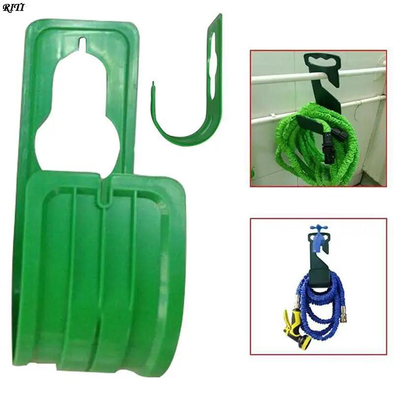 Green Garden Hose Hanger Car Holder Wall Mount Plastic RustFree | Дом и сад