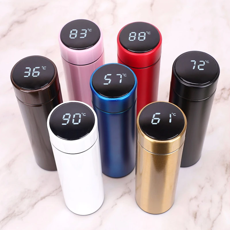 Изоляционная чашка бутылка для воды светодиодный сенсорный дисплей температура