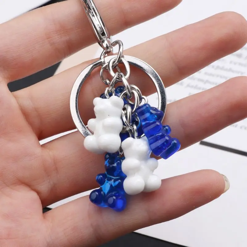 Gummy медведь брелок с плоской задней стороной подвеска из смолы очаровательные