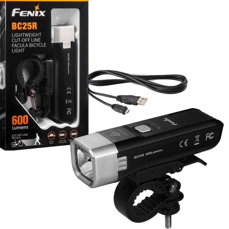 Fenix BC25R Micro USB Перезаряжаемый велосипед свет Cree XP G3 светодиодный 600 люмен