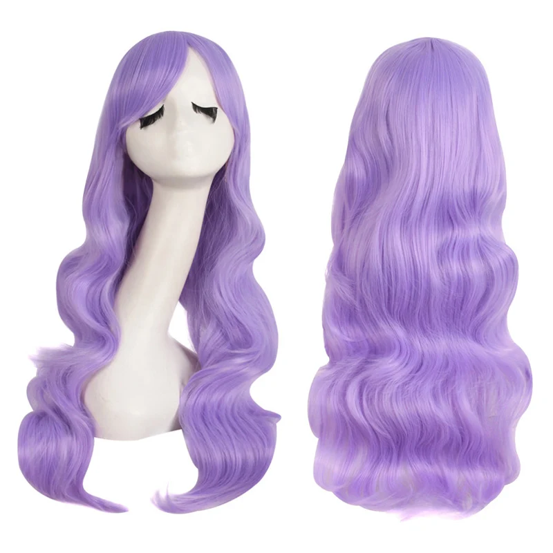 MapofBeauty блонд розовый зеленый длинные кудрявые косплей парики для черных женщин с