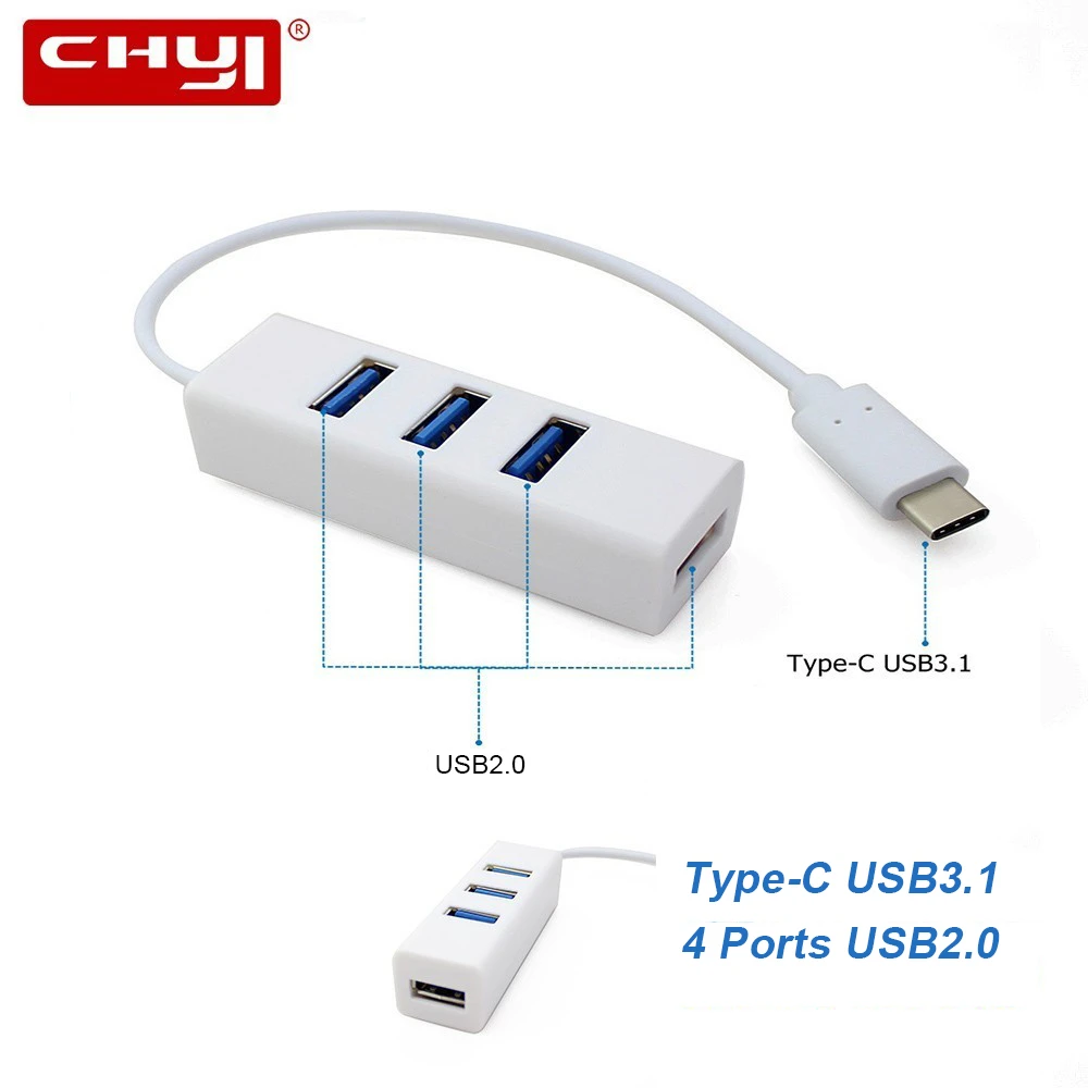 Usb-разветвитель usb-c/Usb 2 0 4 порта Micro Usb 3 1