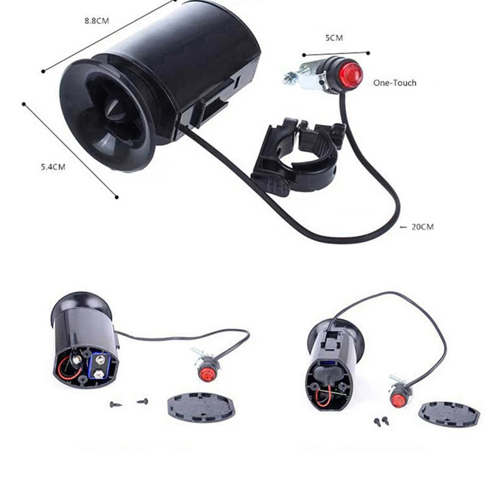 6-звуковой велосипедный супер громкий электронный сигнал сирены колокольчик