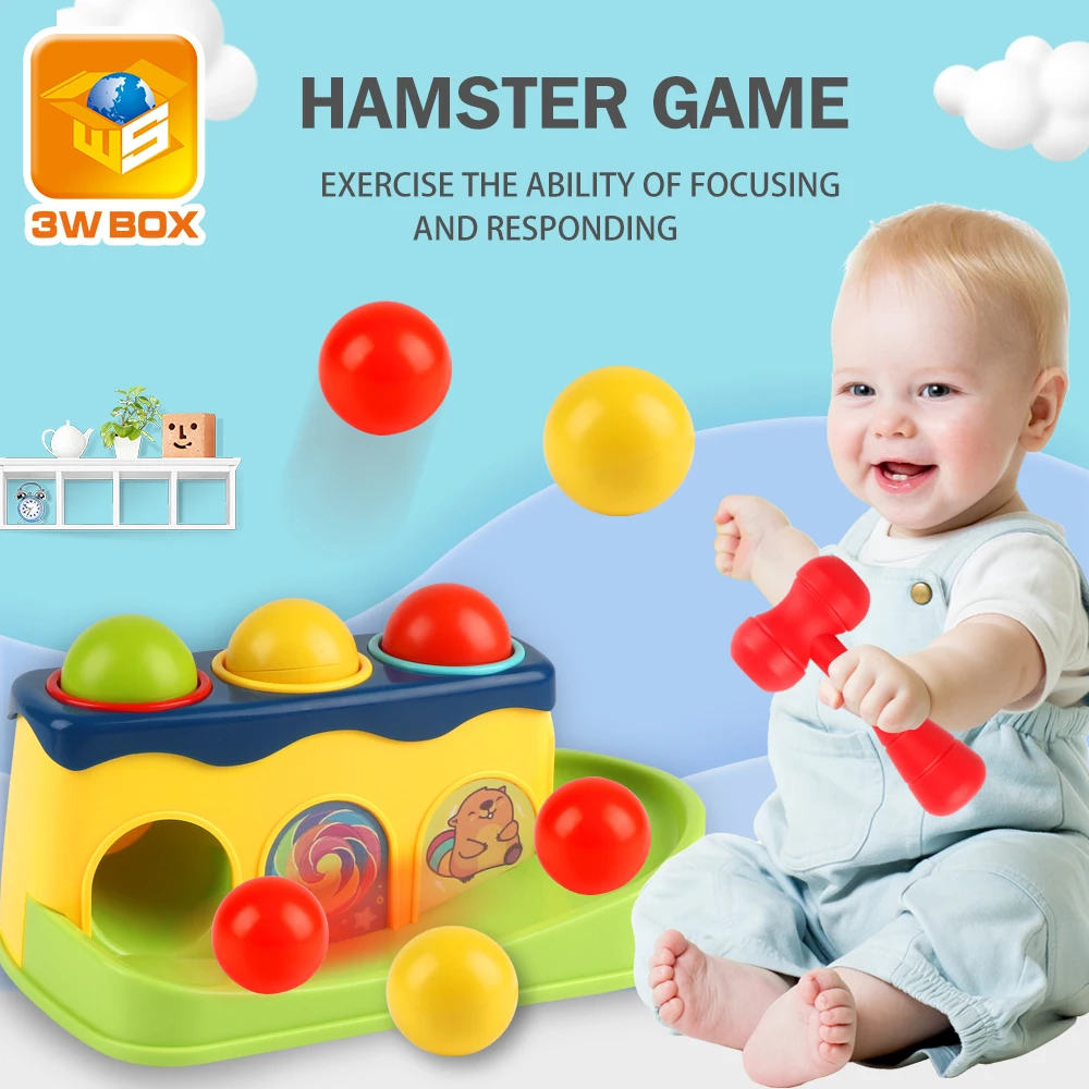 3WBOX Baby молоток удара игрушки для детей стека ручной колотый мяч toy box ранние
