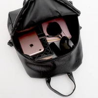 Herald Fashion Simple Women Backpack Quality Leather Backpacks for Teenage Girls Female School Shoulder Bag Bagpack mochila Sac