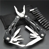 11 in 1 edc camping multitool plier cable wire cutter multifunctional multi tools outdoor camping folding knife pliers
