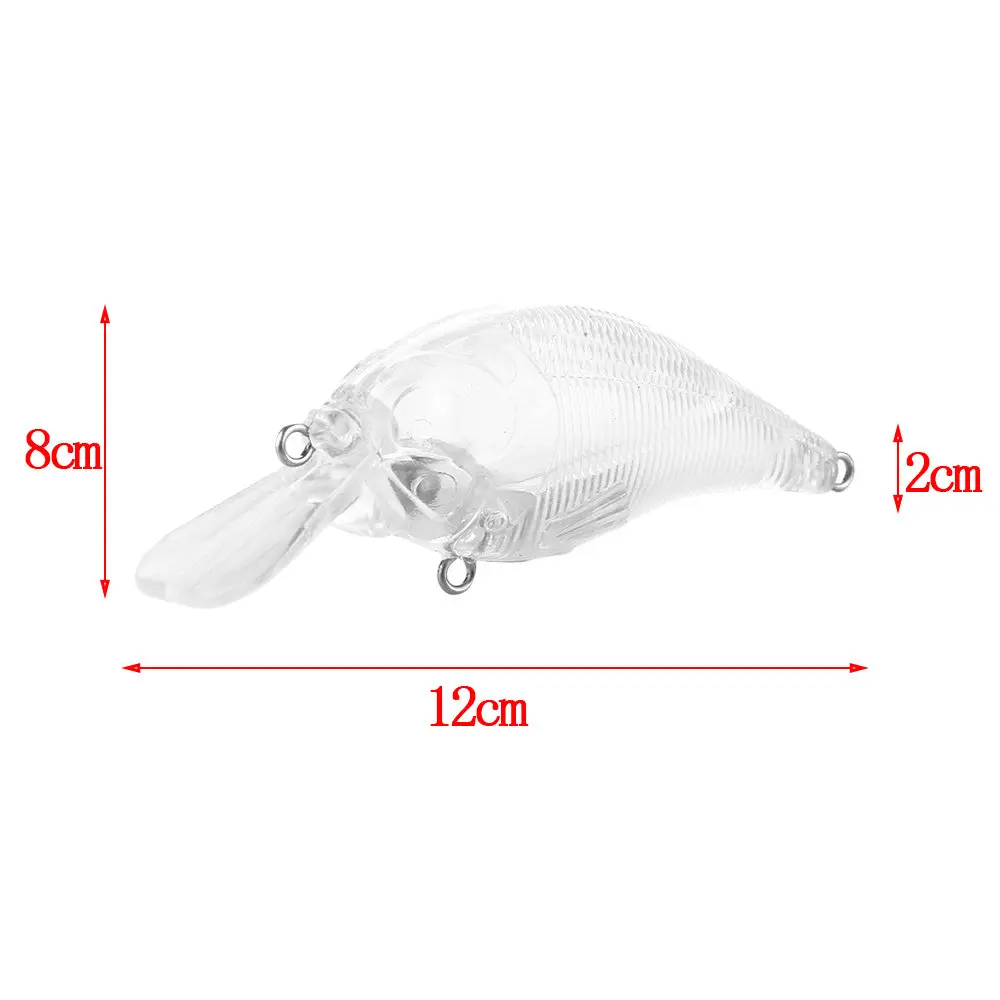 

10pcs Blank Body Simulation Bait Lures Fishing Minnow Bait Sinking Crankbait Wobblers Fishing Tackle