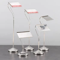 stainless steel restaurant buffet table number stand wedding table place card holder stand name card sign holder