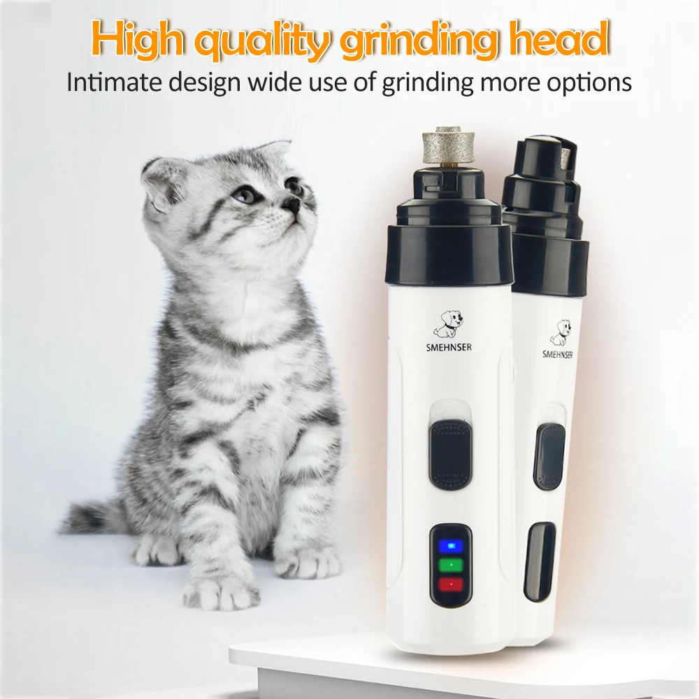 Электрическая машинка для стрижки собак и кошек перезаряжаемый триммер ногтей