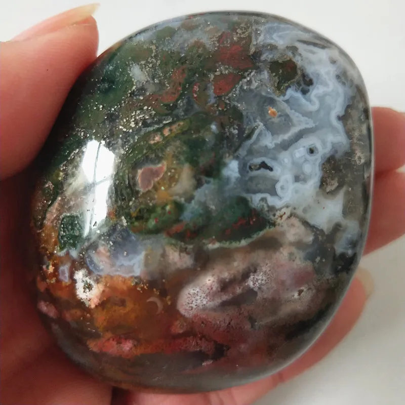 Натуральный камень морская яшма пальмовые целебные кристаллы декоративная