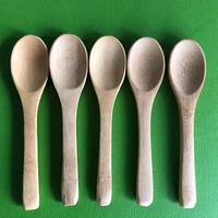 5pcslot bamboo jam spoon baby honey spoon coffee spoon delicate kitchen using condiment small scoop teaspoon
