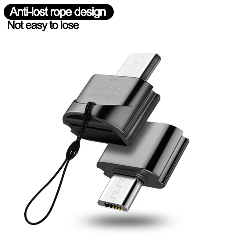 адаптер micro usb type c к micro sd tf otg смарт кардри