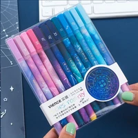 12 pcs constellation gel pen set 0 5mm starry black ink pen for girl gift stationery office school writing supplies kawaii pen