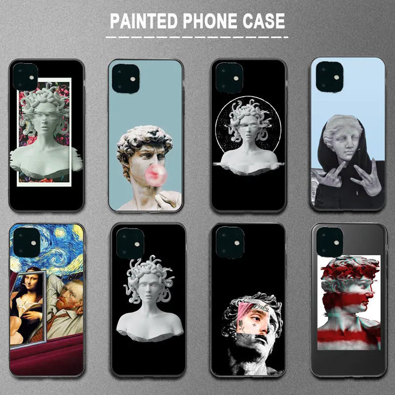 Чехол Ottwn для iPhone 11 12 силиконовый чехол с абстрактным рисунком 7 8 6 6s Plus Pro X XR XS Max 5s SE