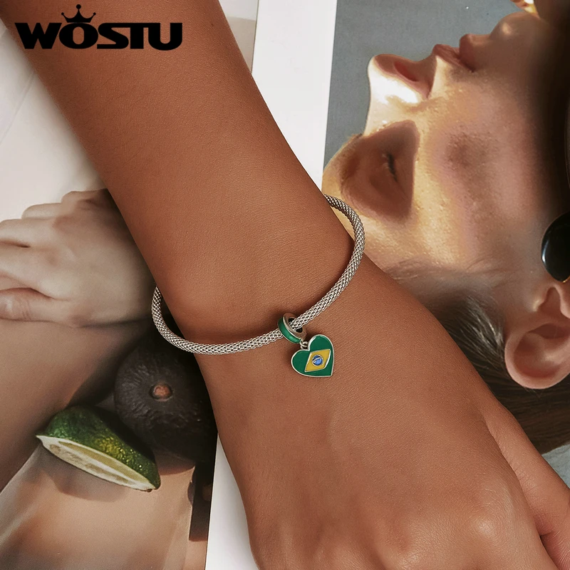 Подвеска из серебра 925 пробы в виде сердца флага кота | Украшения и аксессуары