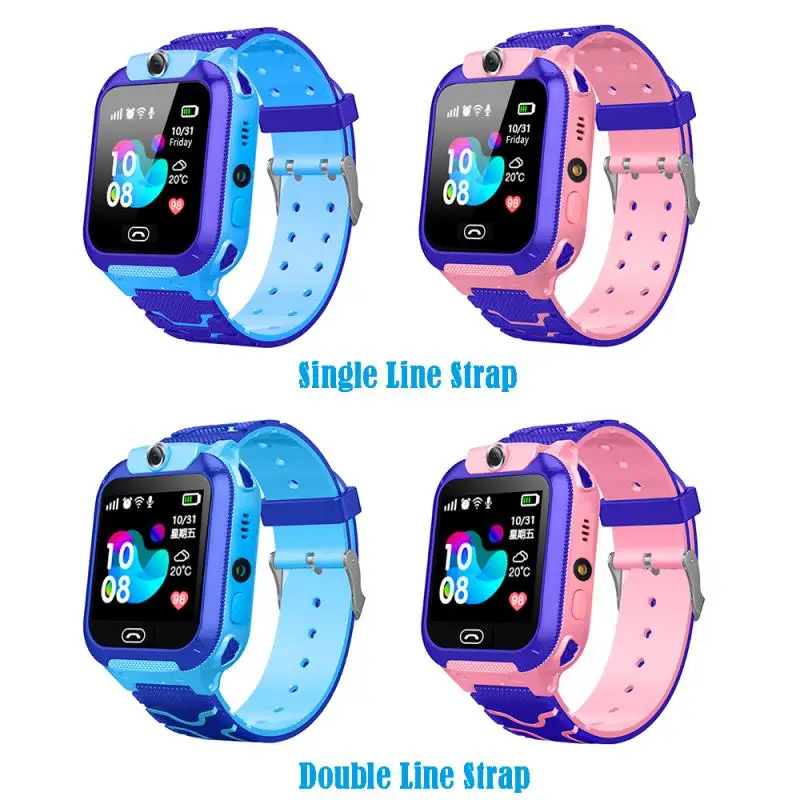 Q12B на одной пуговице анти потерянный Смарт часы ребенка GPS трекер SOS