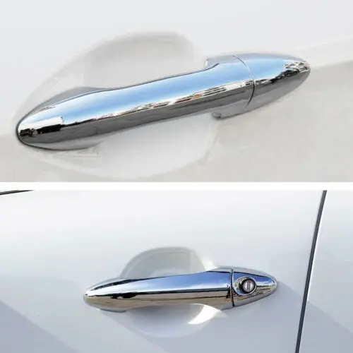 Новинка 8 шт./компл. хромированная дверная ручка для автомобиля накладка с