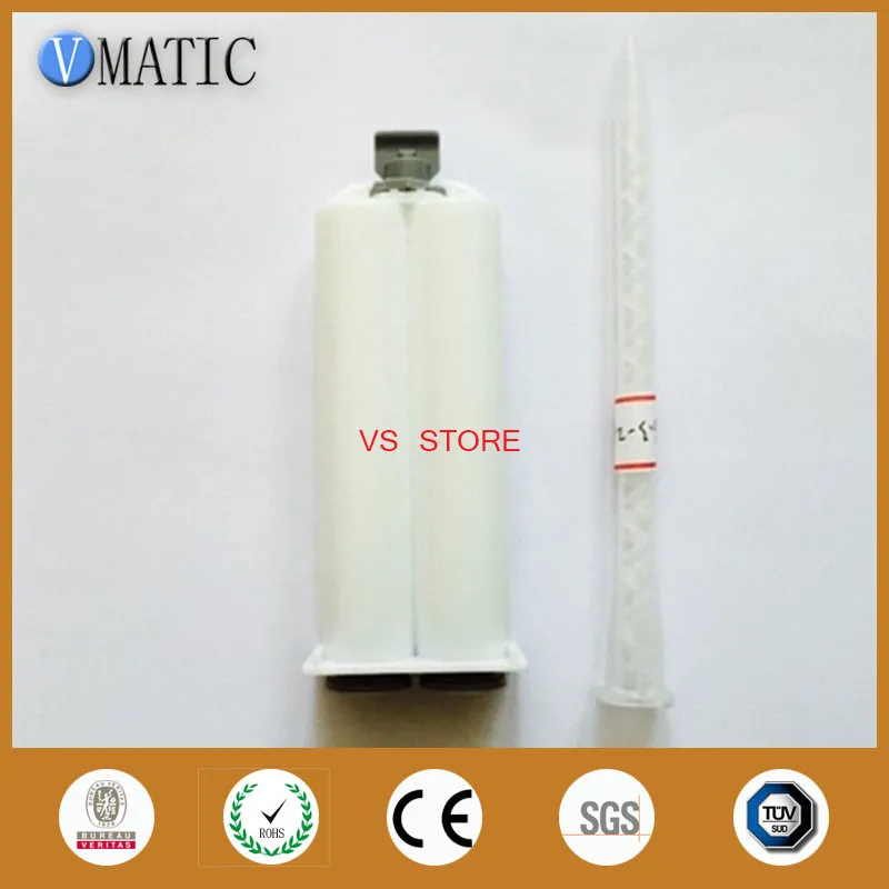 

Free Shipping Two Component Cartridge 1:1 And MA Static Mixer 6.3-21S For 50ml/cc Dispensing Gun
