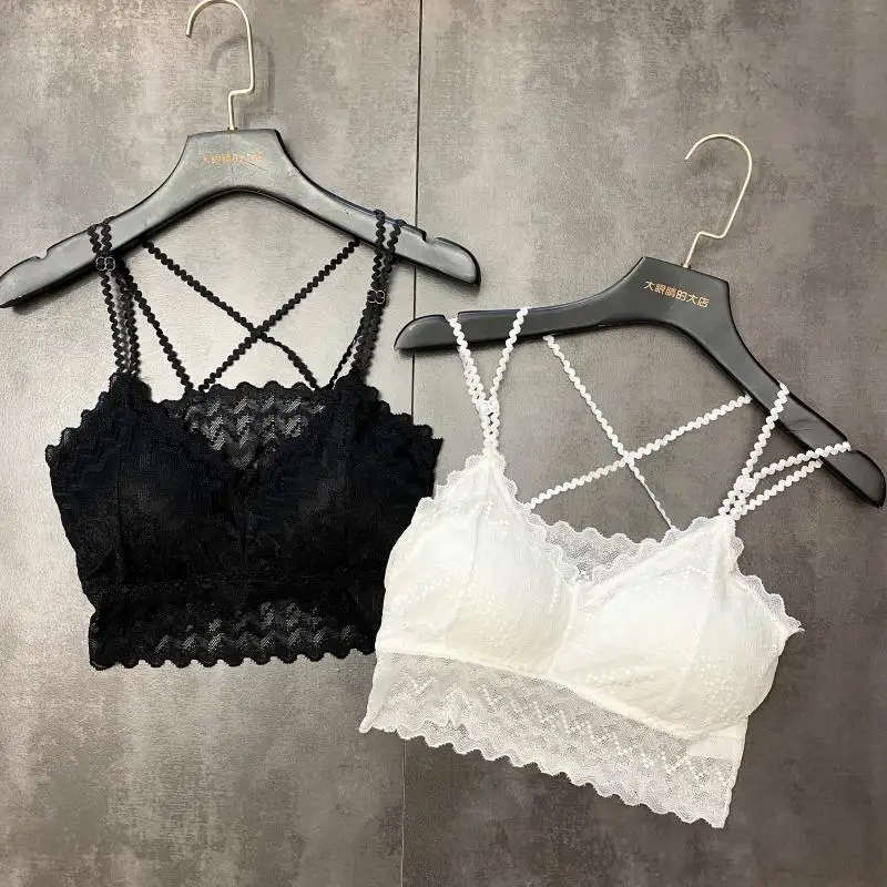 Женская Кружевная футболка-бандо с волнистыми вставками новинка весны 2020 |